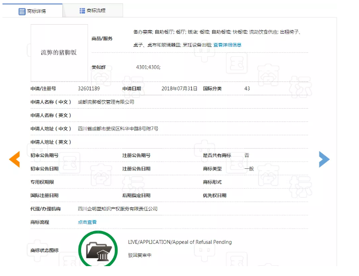 想注冊“流弊的豬腳飯”商標？對不起，被駁回！