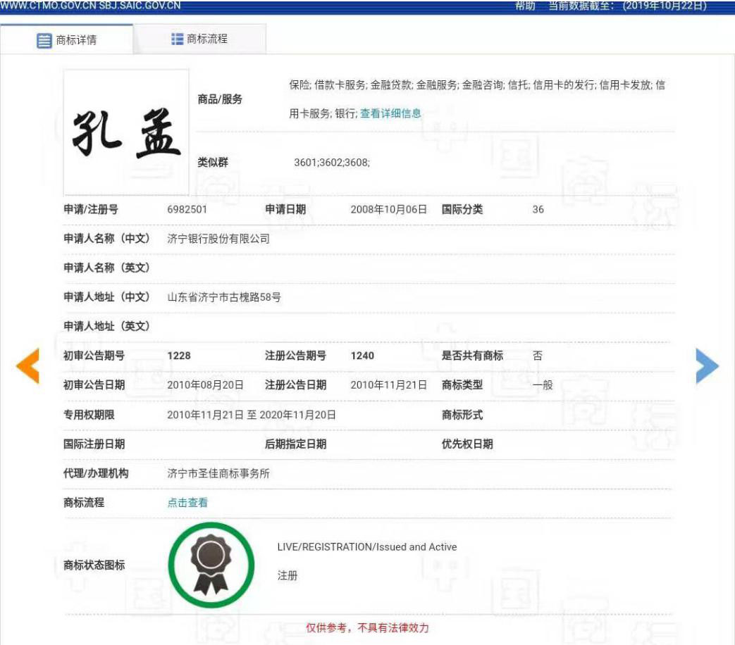 “孔孟”因不良影響被駁回，但這些商標卻成功注冊了
