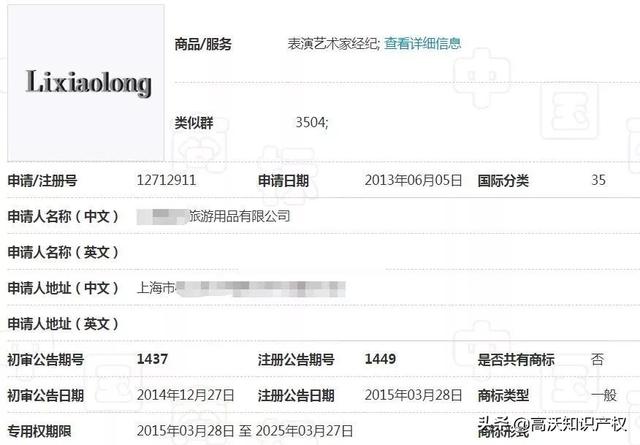 外人申請(qǐng)13件李小龍商標(biāo)，有版權(quán)和專利照樣被其女兒無(wú)效宣告